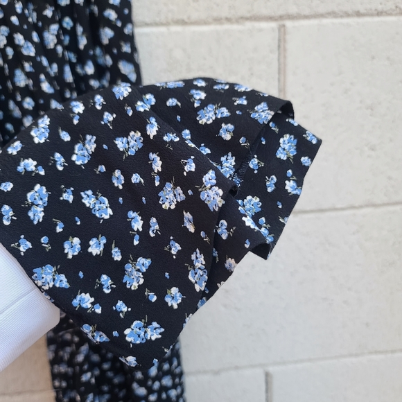 Madewell | Ruffle-Sleeve Tie-Waist Jumpsuit in Baby's Breath Size XS Style AF156 - Picture 10 of 14